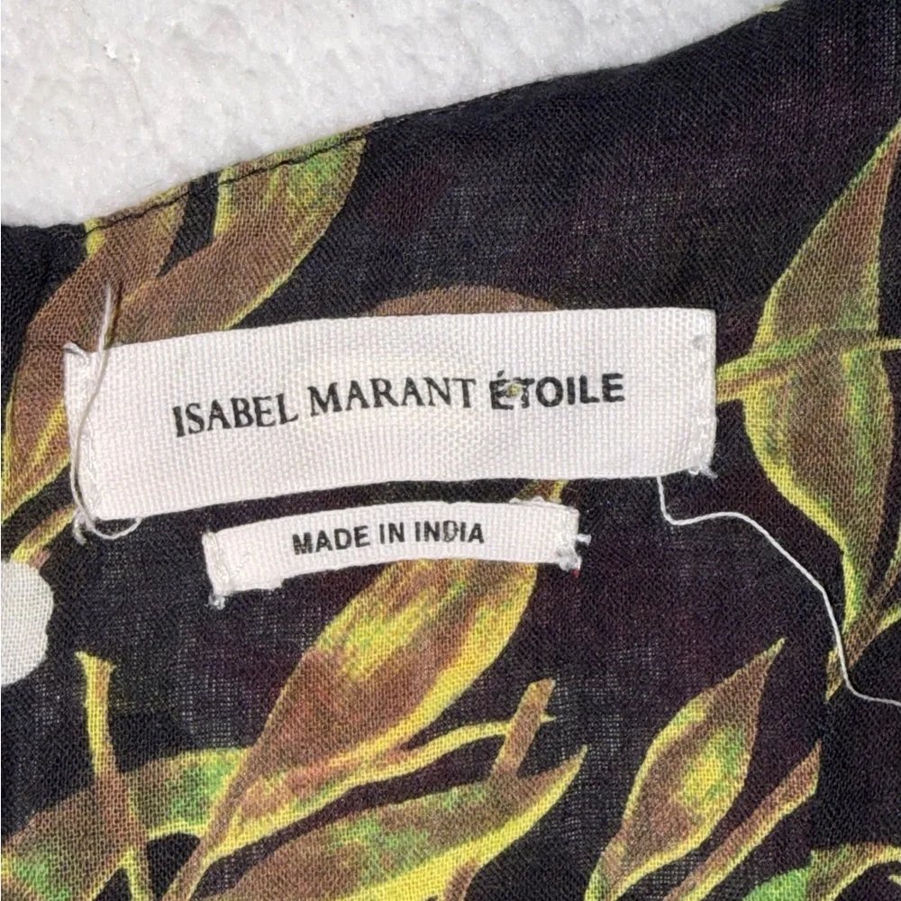 Isabel Marant Etoile Welby Women’s Floral Print Cotton Mini Dress Size 34/ US 0 - Picture 6 of 10